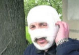 Image of Father Remigijus Kuprys after he was released from the hospital. Photo taken from Topky.sk