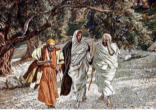 Image of The Risen Lord, overcoming death, has offered us an example and has opened the door to Paradise showing us that He is not only the way that leads to the Father but also the truth and the life.  'He who has seen Me has seen the Father' (Jn 14:9)

