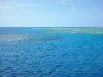 Image of The expanse of the Great Barrier Reef where American, Ian Cole, 28, was abandoned.