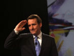 Image of Former Minnesota Governor Tim Pawlenty quit the race after a disappointing third-place finish in the Ames, Iowa Straw Poll.
