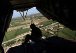 Image of A member of the U.S. Marine helicopter CH 53 crew
