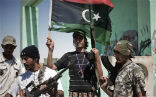 Image of Libyan rebels reported gains against loyalist forces on Wednesday.