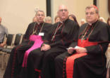 Image of Cardinal Burke, Archbishop Naumann and Bishop Finn 