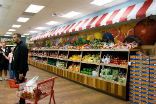 Image of Trader Joe's has the look and feel of a farmer's market. 
