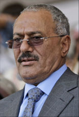 Image of Protesters want Yemeni President Ali Abdullah Saleh to be arrested and tried by the UN.