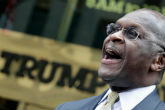 Image of In a film-worthy race, Herman Cain is the new leader.