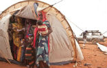 Image of Refugees must pack themselves into makeshift homes like this tent.