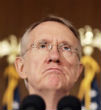 Image of Harry Reid is asking for a five percent tax hike on the wealthy.