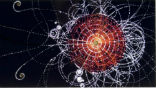 Image of Even the LHC seems ready for Christmas with its colorful designs. These colorful computerized images are actually produced by the collision of particles in the accelerator and can reveal vast quantities of data to trained observers.