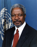 Image of Kofi Annan is calling for international monitors and talks with Syria. 