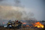 Image of Refugees photographed fleeing recent violence in in the region, in this file photo.
