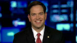 Image of Florida Senator Marco Rubio endorsed Mitt Romney on Fox's Hannity show.