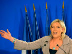 Image of French Presidential candidate Marine Le Pen is using anti-Islamic rhetoric to gain votes.