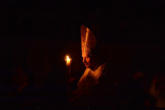 Pope Benedict XVI Lights the Easter Candle at the Vigil Image of Pope Benedict XVI Lights the Easter Candle at the Vigil