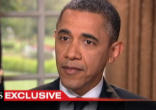 Image of President Obama being interviewed