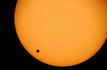Image of An image from the 2004 transit of Venus. 