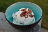 Image of Try adding fruit or nuts to your homemade ice cream to taste. 