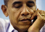 Image of One more lackluster performance and Obama's out. 
