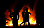 Image of terrorists photographed celebrating the success of their attack on the US Consulate in benghazi on September 11, 2012.