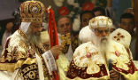 Image of Tawadros II (left) following his coronation as Pope. 