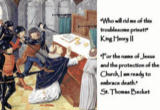 Image of The Bishop Thomas Becket at the altar
