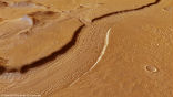 Image of One of the amazing new pictures of the Reull Vallis on Mars. 