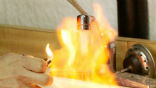 Image of This viral image of flaming tap water is part of the debate about whether fracking is worth the cost. 