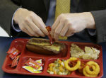 Image of Free school lunches are for the kids.