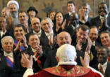 Image of Pope Benedict XVI addressing Diplomatic Corps