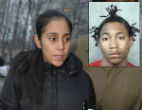 Image of Ronell Wilson with Nancy Gonzales, the guard who has his baby. 