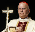 Image of Cardinal George is in Rome, ready to help choose the next pope. 