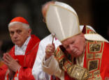 Image of Pope Benedict and Blessed John Paul II