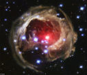 Image of An enhanced image of V383 Monocerotis, as seen through the Hubble Space Telescope.