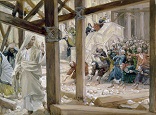 Image of They picked up stones to throw at Him