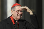 Image of Cardinal Mahony blogged yesterday about how the Holy Spirit moved him to vote. 