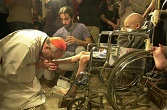 Image of Francis washing feet