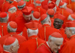 Image of Cardinals in Rome as they prepare to vote for the 266th Pope of the Catholic Church
