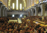 Image of Coptic funeral at St. Mark's Church in Cairo, Egypt