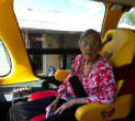 Image of It's got to be crispy, Cantrell explained during her ride in the Weinermobile. 