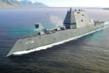 Image of The Zumwalt class looks different from any other ship you may have seen.