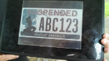 Image of an image released by the company to show what the new plates will look like with a message displayed.