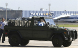 Image of A jeep to be used by Pope Francis in Rio. 