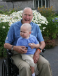 Image of President H.W. Bush with Patrick. 