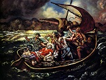 Image of The apostles were anxious in the boat because they were paying more attention to the waves and to the winds around them than to the presence of Jesus with in the boat. The same thing happens with us. We need to focus more on Christ than on our problems. This is the mark of a life of faith. Jesus turns to us in the midst of whatever hardship we are experiencing and says, 