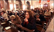 Image of Egyptian Catholics at Mass