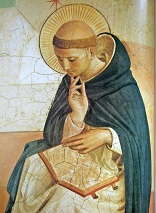 Image of St. Dominic: In his conversations and letters he often urged the brothers of the Order to study constantly the Old and New Testaments. He always carried with him the gospel according to Matthew and the epistles of Paul, and so well did he study them that he almost knew them from memory.