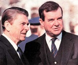 Image of Former President Ronald Reagan and Judge William Clark 