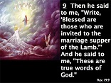 Image of There will be no giving or taking in marriage in the kingdom to come because the very purpose and meaning of marriage itself will be fulfilled. (See, e.g. Mk. 12:18-27) We will be living in the fullness of the Communion of Love with the Trinity. The symbol will give way to the eternal reality, the Sacrament will be fulfilled in the fullness of communion. All of human love will be completed in the Love which lasts forever. 

