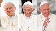 Image of All three Successors of the Apostle Peter, John Paul, Benedict and Francis, have offered their unique contribution to the Church, in continuity with that Council as rightly interpreted and understood