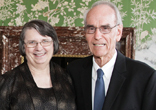 Image of Cardinal Daniel DiNardo with Louise and Mark Zwick.